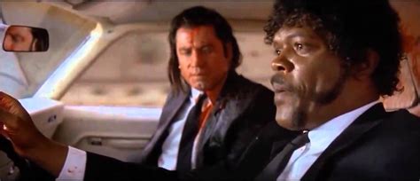 pulp fiction car scene.